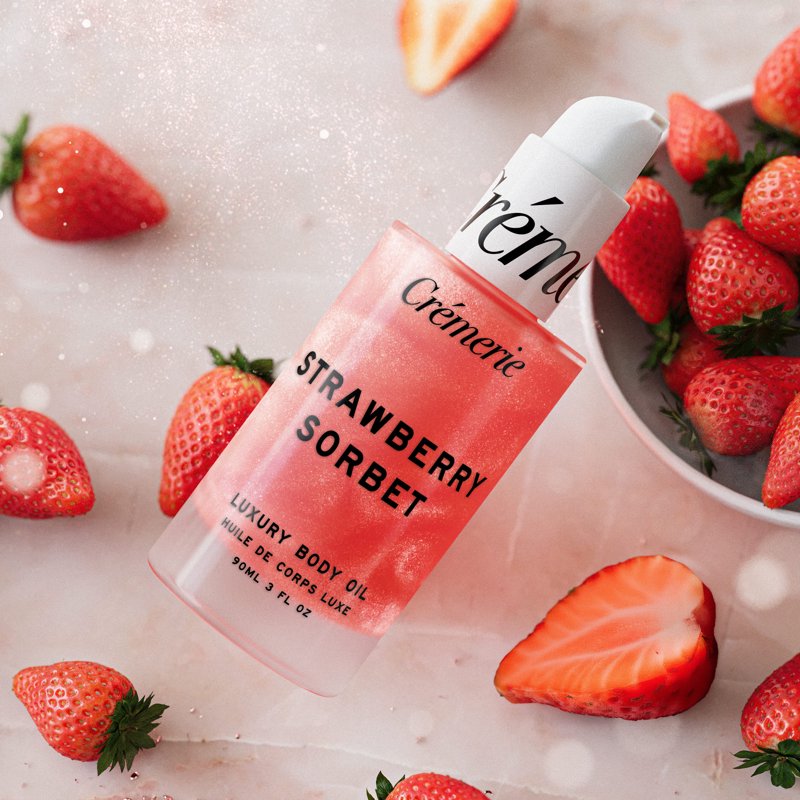 Strawberry Sorbet Hydrating Body Oil - Lightweight Moisturizing Skincare