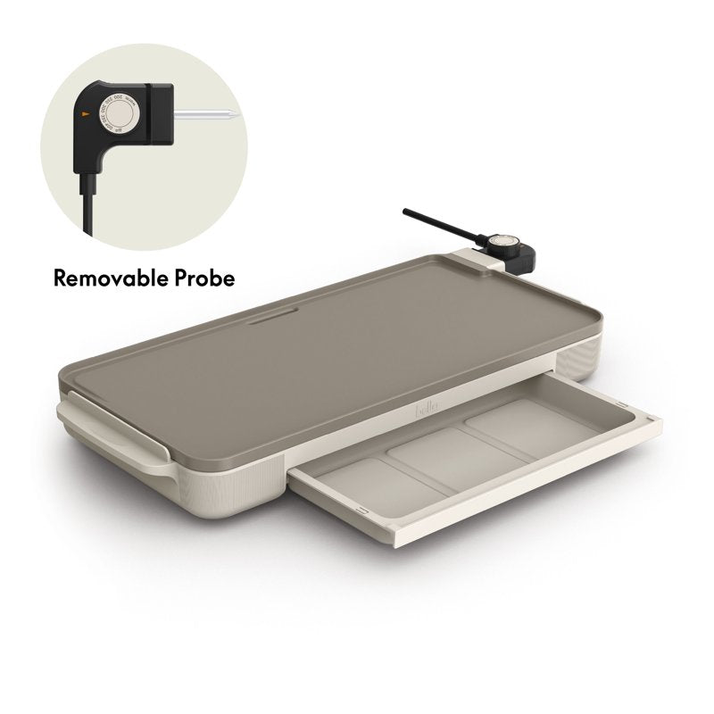 Electric Griddle with Warming Tray - 10" x 20" Nonstick Surface