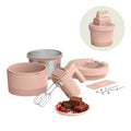 3.5 Qt Hand & Stand Mixer - Electric Mixer with Bowl, Dough Hook, Whisk & Egg Beater - Blossom