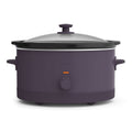 6 Qt Slow Cooker with 3 Temperature Settings - Plum