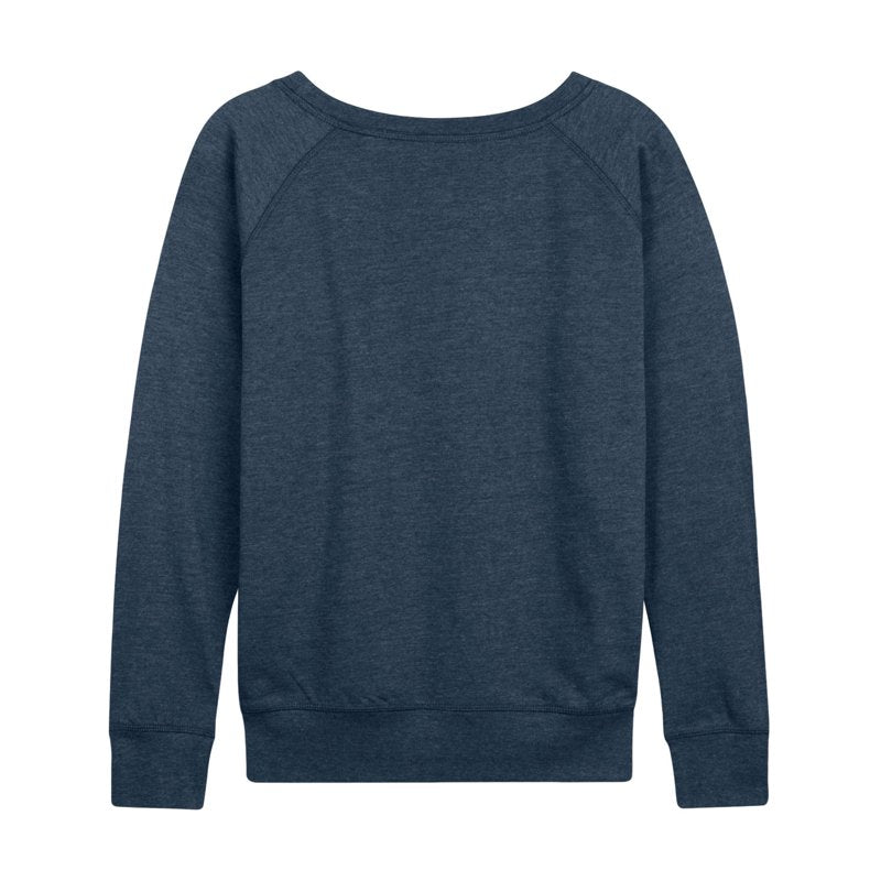 Peanuts Snoopy Pumpkin Patch Lightweight French Terry Long Sleeve Shirt - Heather Indigo 3X