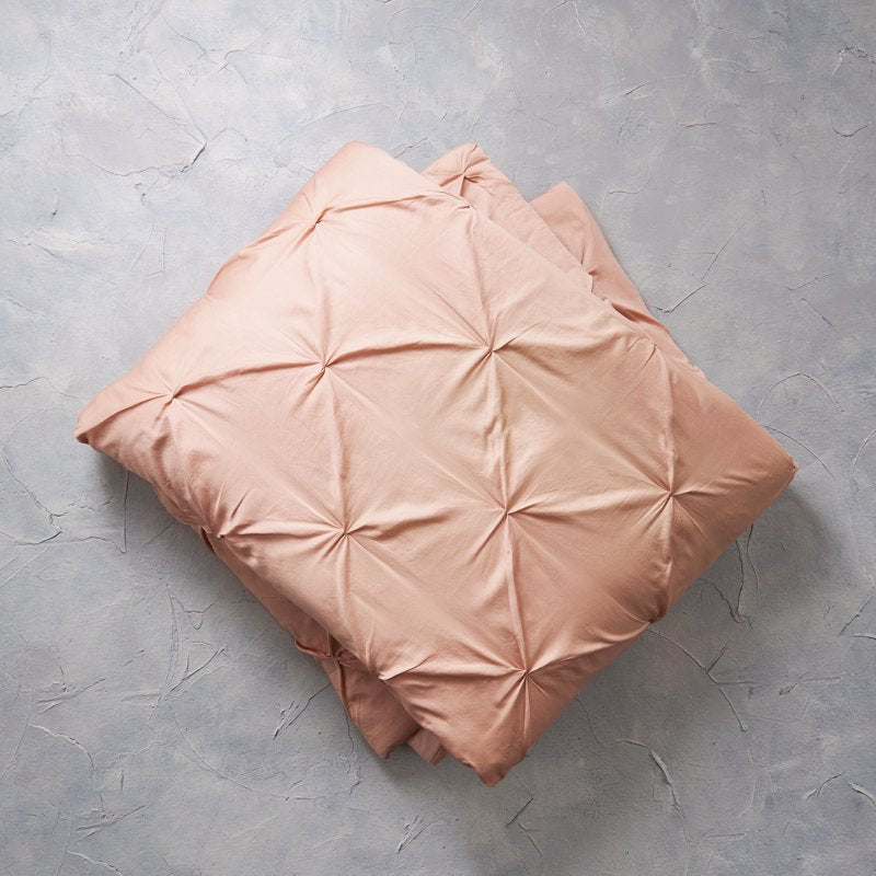 Better Homes & Gardens Blush Cotton Pintuck Comforter Set - Full/Queen, Pink