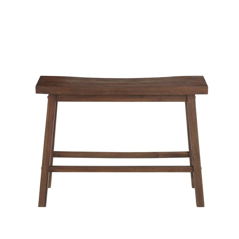 Sonoma Backless Wood Dining Bench - Rustic Acacia Construction