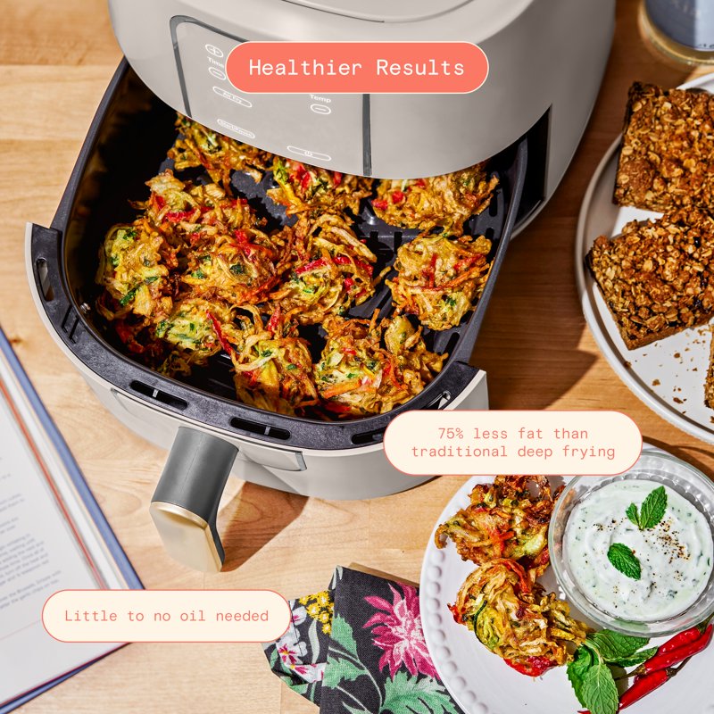 6 Qt Air Fryer with TurboCrisp Technology - Porcini Taupe