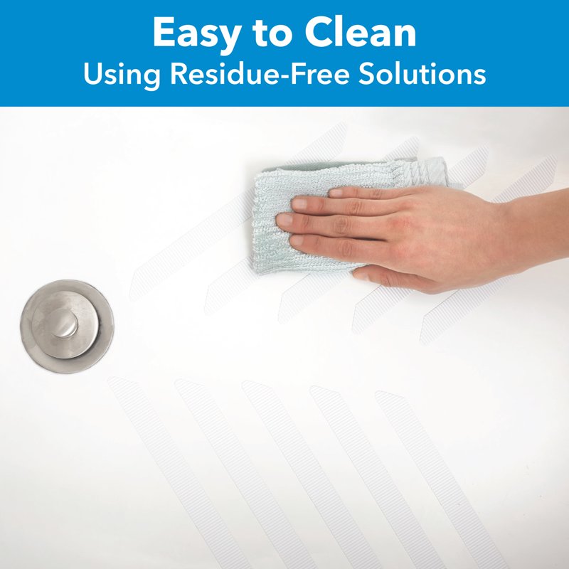 Adhesive Bathtub Treads - Non-Slip White Bathroom Safety Strips, 18 Pack - Variation of THIS listing