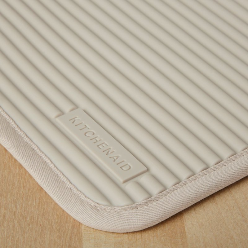 Silicone Pot Holder Set - Heat Resistant, Waterproof - Milkshake Tan, Set of 2