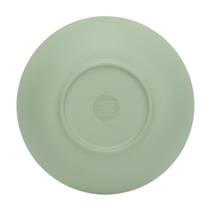 Reusable Bamboo Melamine Dinner Bowls - Green, 2 Pack