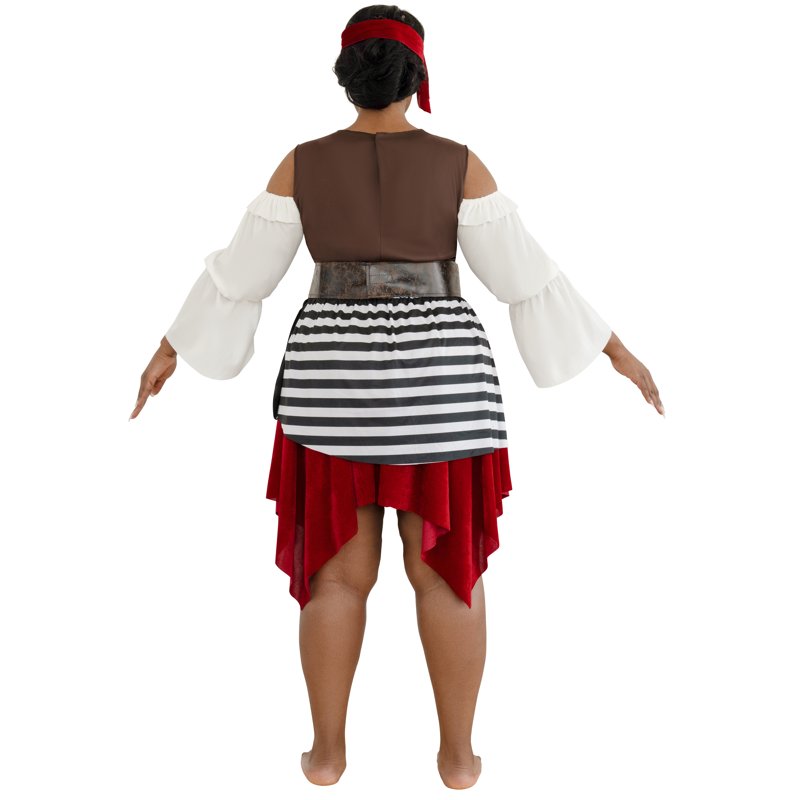 High Seas Beauty Pirate Costume for Adults Women - Size 1X (16/18W) - Variation 1X