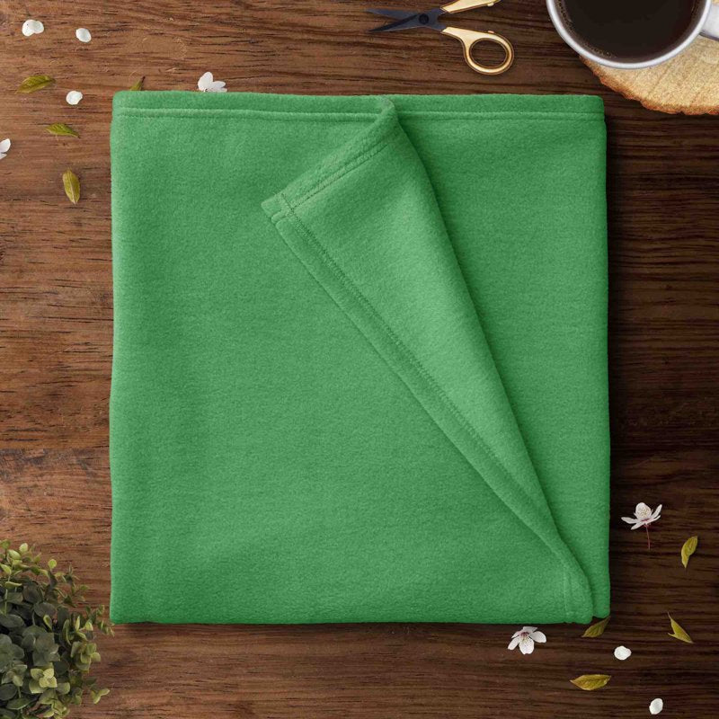 Kelly Green Fleece Fabric - 1.5-Yard Precut, Anti-Pill Polyester for Sewing & Craft Projects - Single