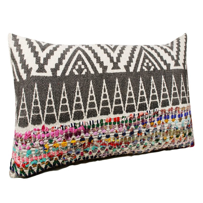 Harlow Hill Nomad 14x36 Chevron Decorative Throw Pillow - Gray Multicolor