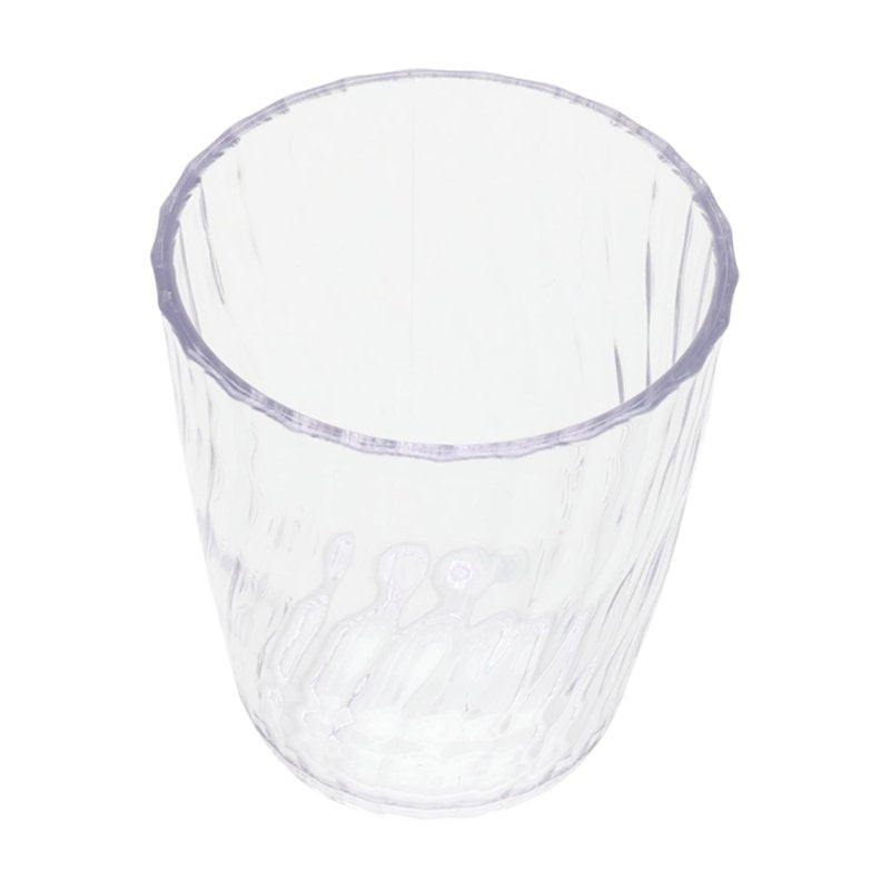 14-Ounce Clear Acrylic Short Swirl Tumblers - 6 Pack