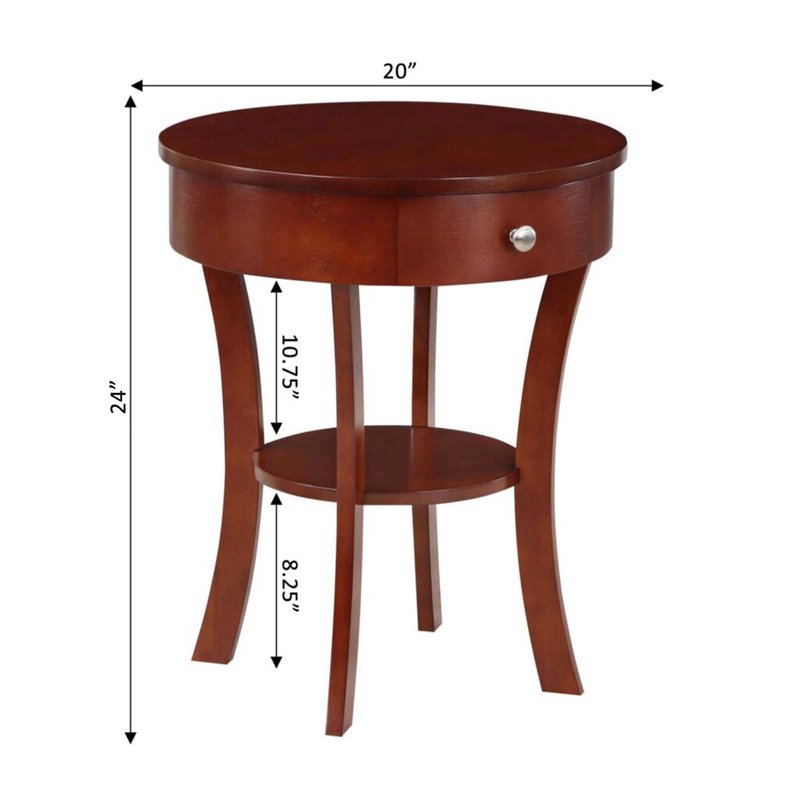Classic Accents Schaffer 1 Drawer End Table - Multiple Finishes