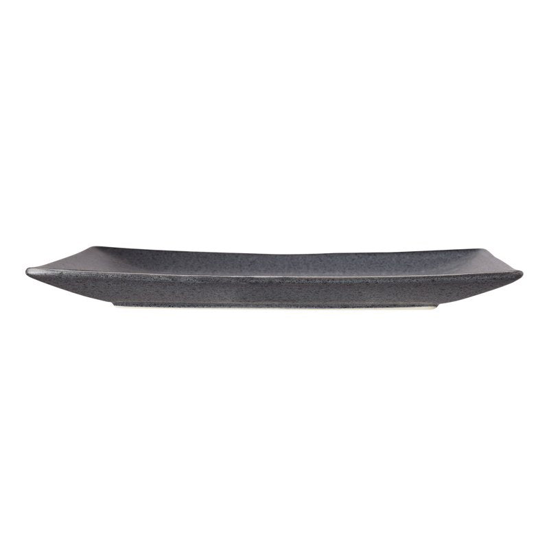 Dark Gray Square-Shaped Dinner Plate - 1 Piece