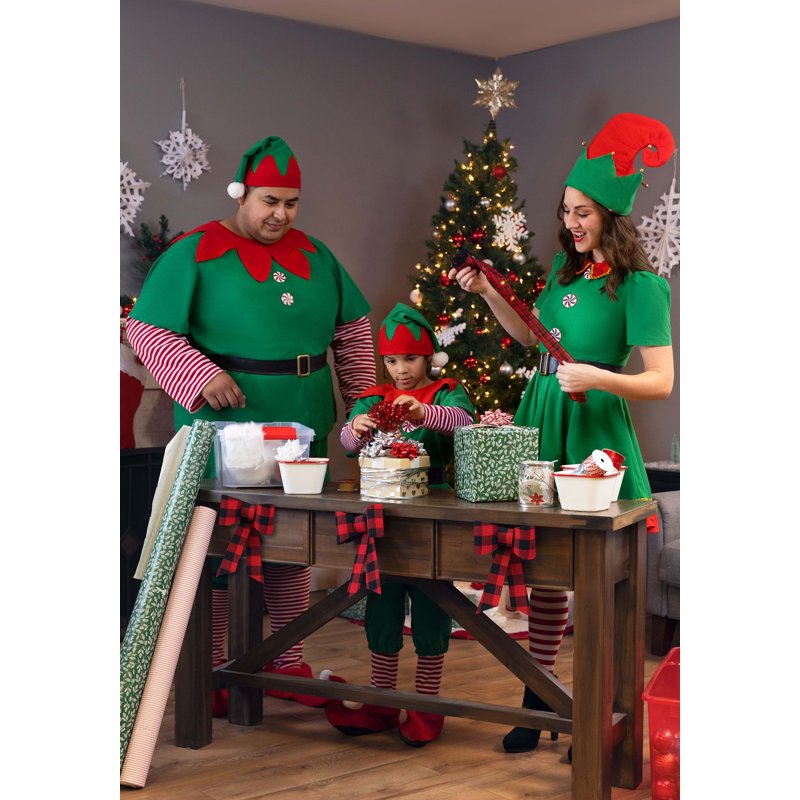 Men's Plus Size Holiday Elf Costume 6X - Christmas Fancy Dress Outfit