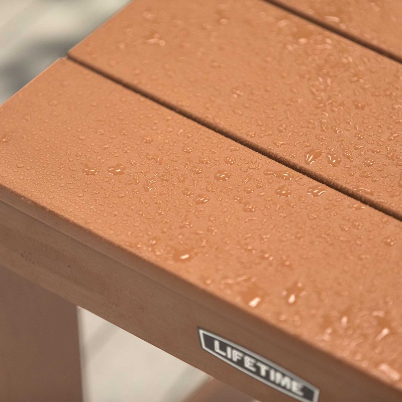 Adirondack End Table - Compact, Weather-Resistant Brown Table