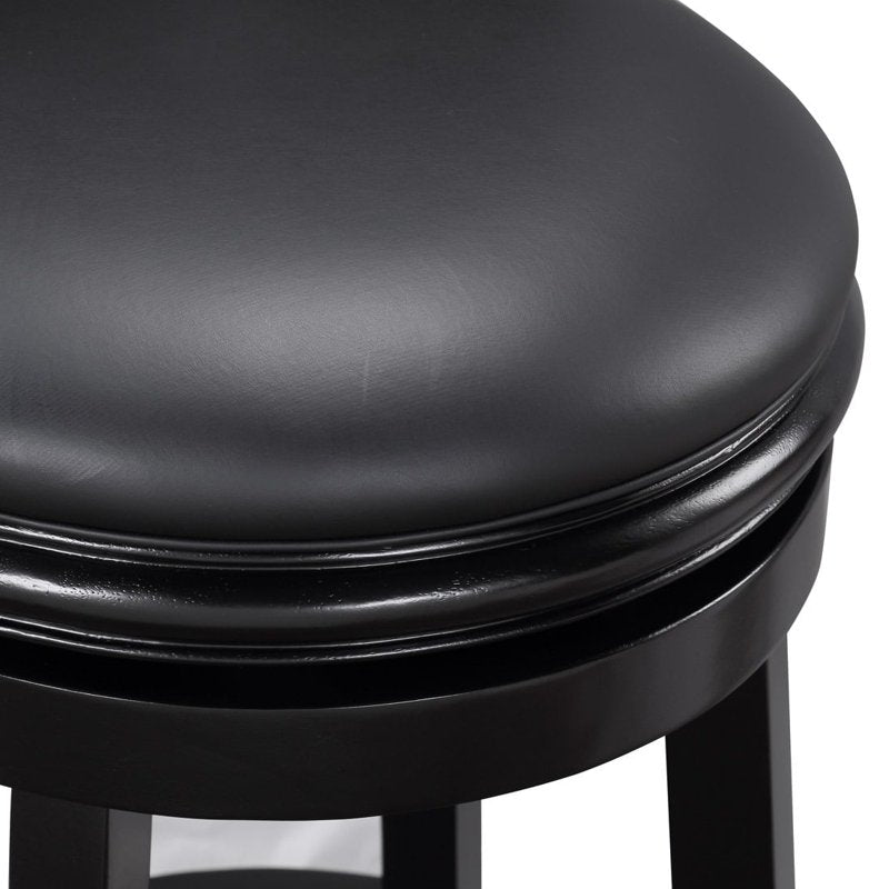 Swivel Bar Stool - Eco-Friendly Rubberwood - Ebony