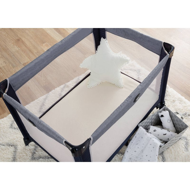Beige Fitted Pack and Play Sheet 27x39 Inch 100% Cotton Jersey Baby Crib Mattress Cover