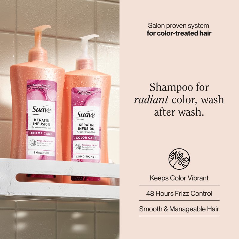 Color Care Shampoo for Color-Treated Hair - 48-Hour Frizz Control