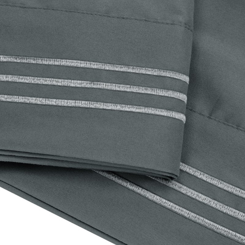 Dark Gray Polyester Body Pillowcase 20x48 Inches with Envelop Closure
