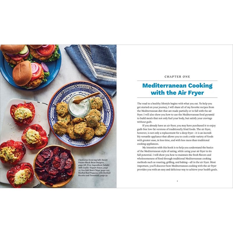 Mediterranean Air Fryer Cookbook - 95 Healthy Recipes (Paperback)