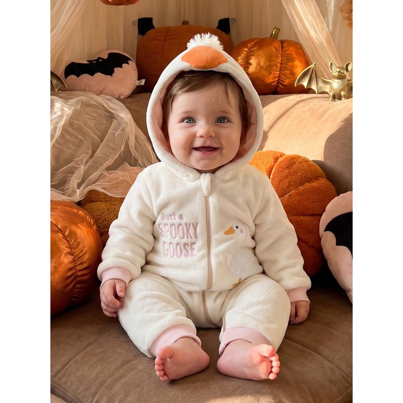 Baby Goose Costume Romper for Toddler - White, 18-24 Months