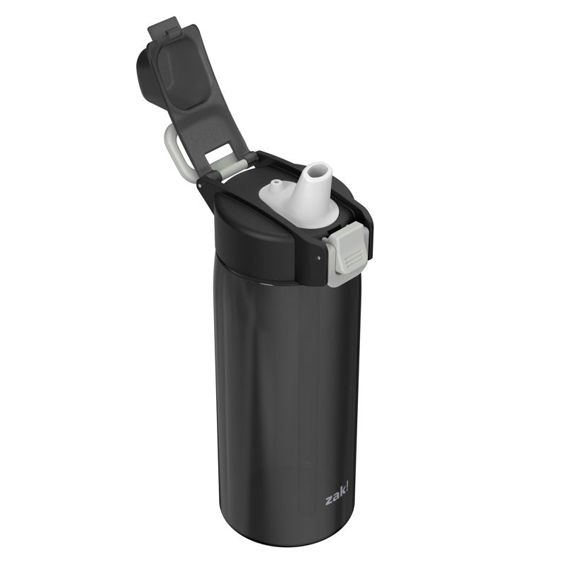 25oz Durable Plastic Water Bottle with Leak Proof Spout - Black