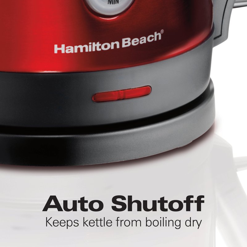 Electric Kettle - Fast Boiling 1.7L Stainless Steel - Red