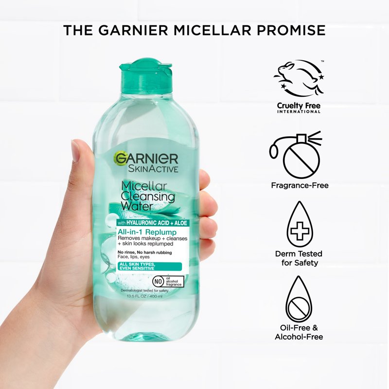 Hyaluronic Acid Micellar Cleansing Water Makeup Remover for Sensitive Skin
