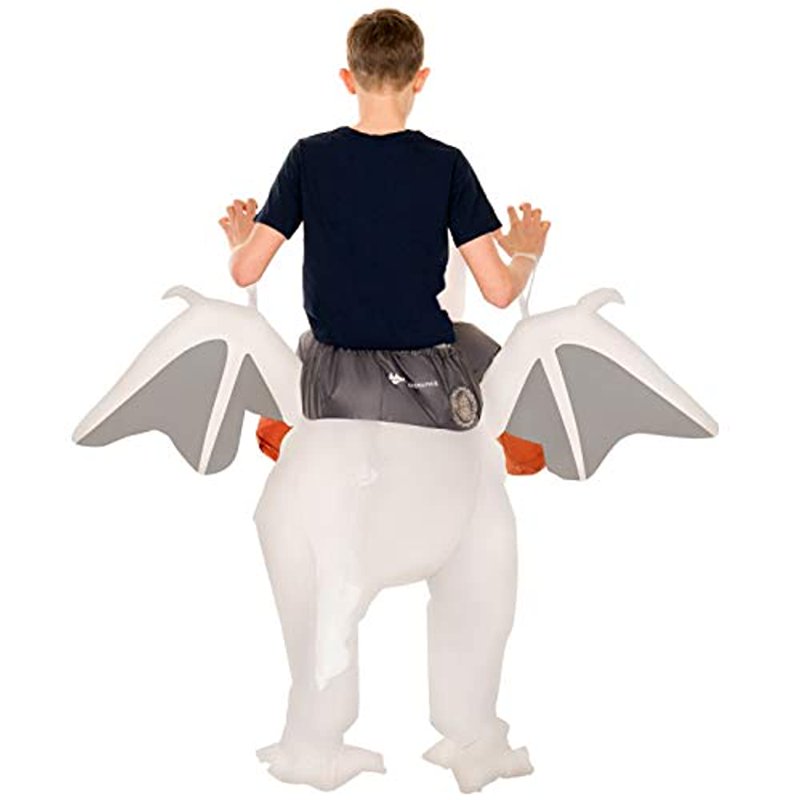 Kids Inflatable Ride-On Dragon Costume Halloween Fancy Dress