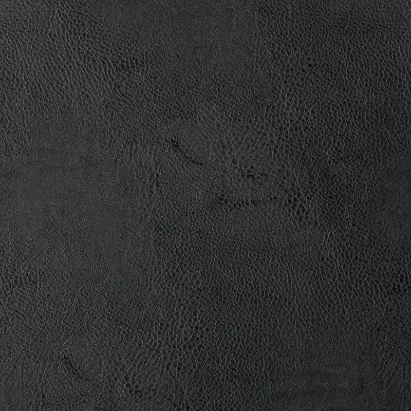 Faux Leather Placemat - Black, 15" Round, 1 Piece