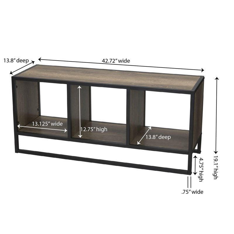 Jamestown Coffee Table with Cube Storage - Ashwood Finish