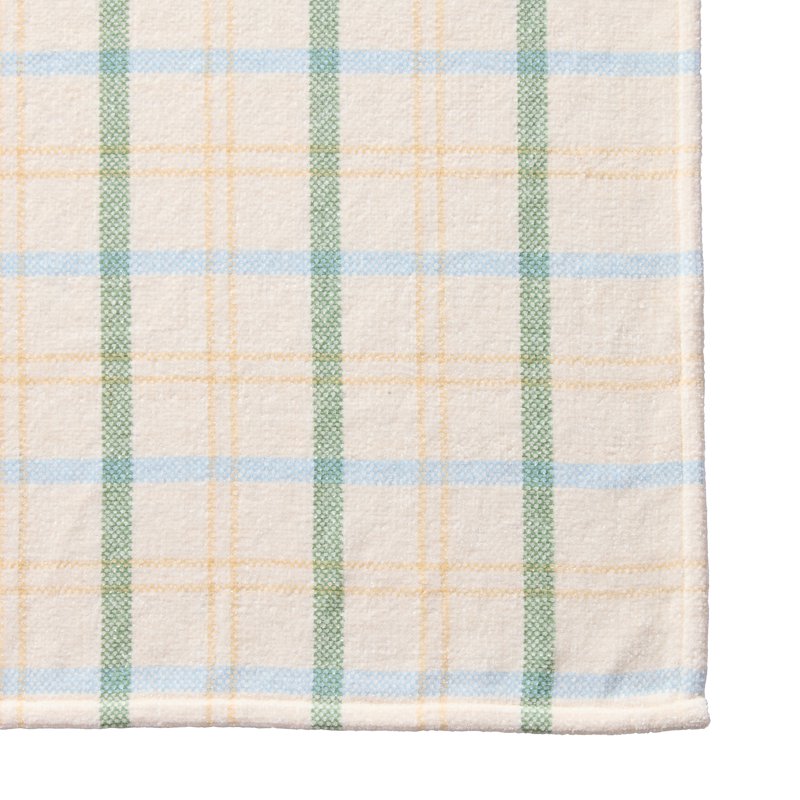 Chenille Throw Blanket - Vanilla Dream, 50x72 Inches, Woven Botanical Design
