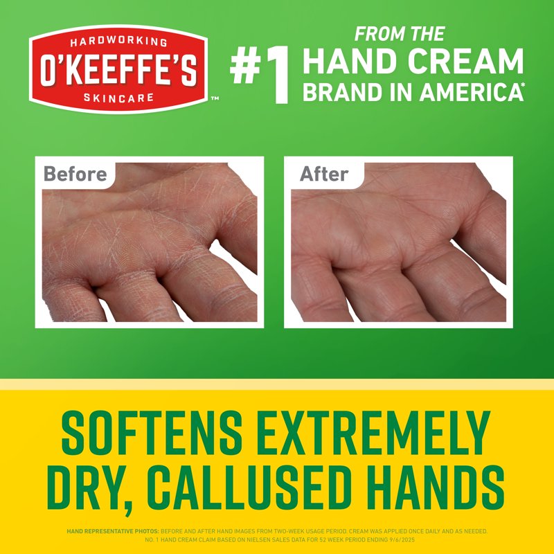O'Keeffe's Working Hands Intense Renewal Hand Cream, 3oz Tube (Pack