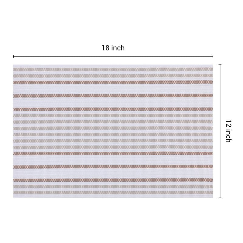 Durable Yellow Place Mat Set of 8 for Kitchen Table Decor