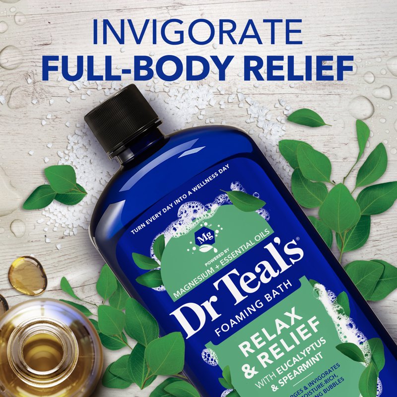 Relax & Relief Foaming Bath - Eucalyptus & Spearmint, 34 fl oz