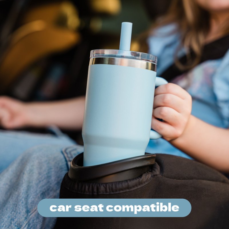 Insulated Kids Tumbler with Silicone Straw - 12oz Blue