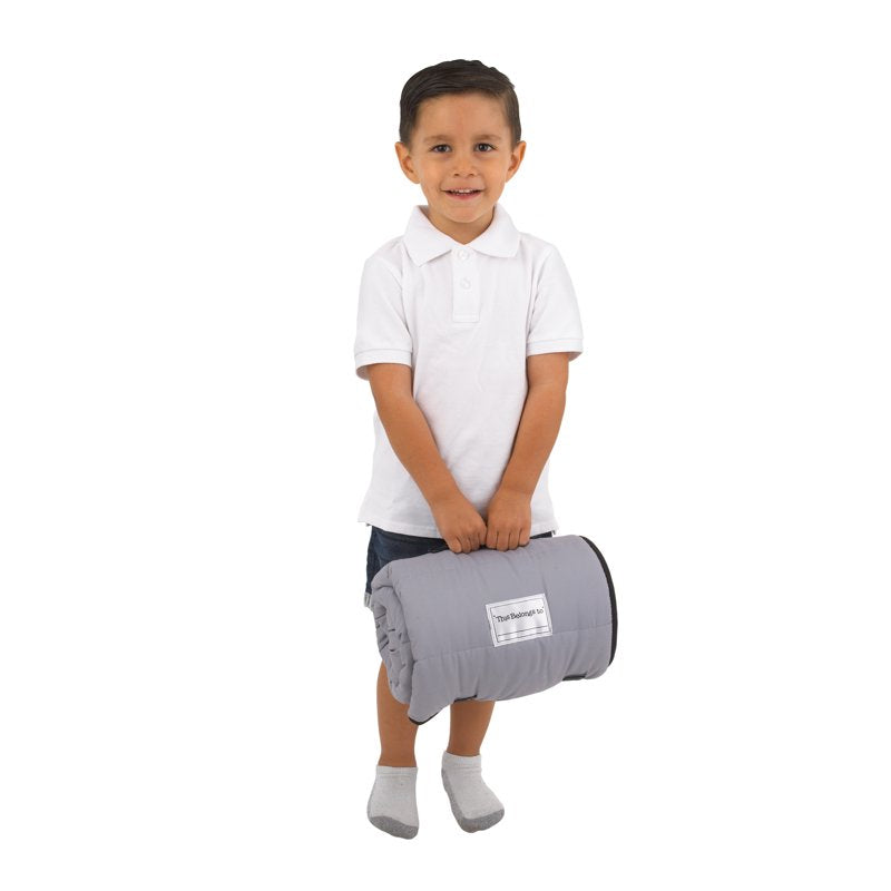 Kids Construction Nap Mat with Blanket and Pillow - Toddler Travel Bedding