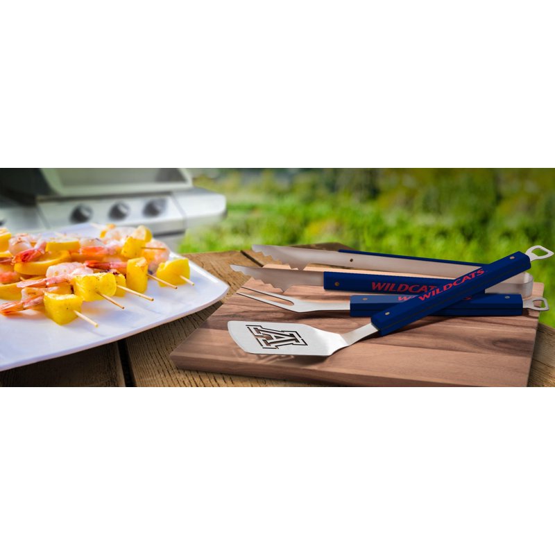Arizona Wildcats BBQ Tool Set - Sportula, Tongs & Grill Fork