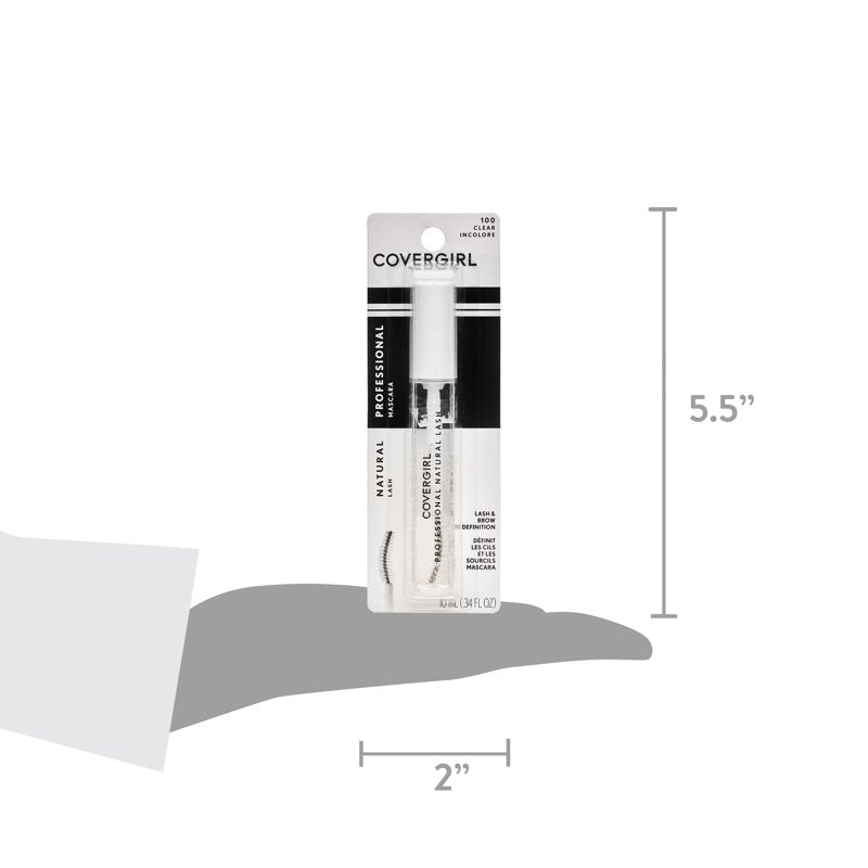 Clear Mascara and Eyebrow Gel, Hypoallergenic Lash Conditioning Formula