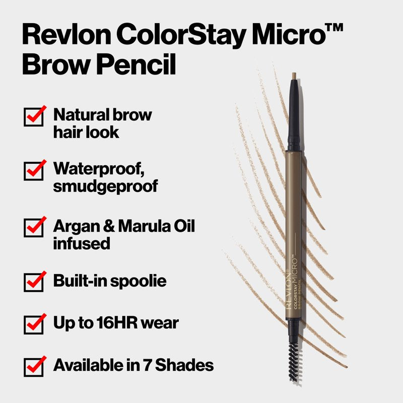 Micro Waterproof Eyebrow Pencil - Long-Wearing Precise Brow Filler