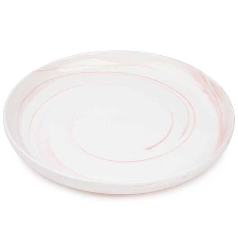 Pink Marble Dinnerware Set - 12 Piece, 2 Pack