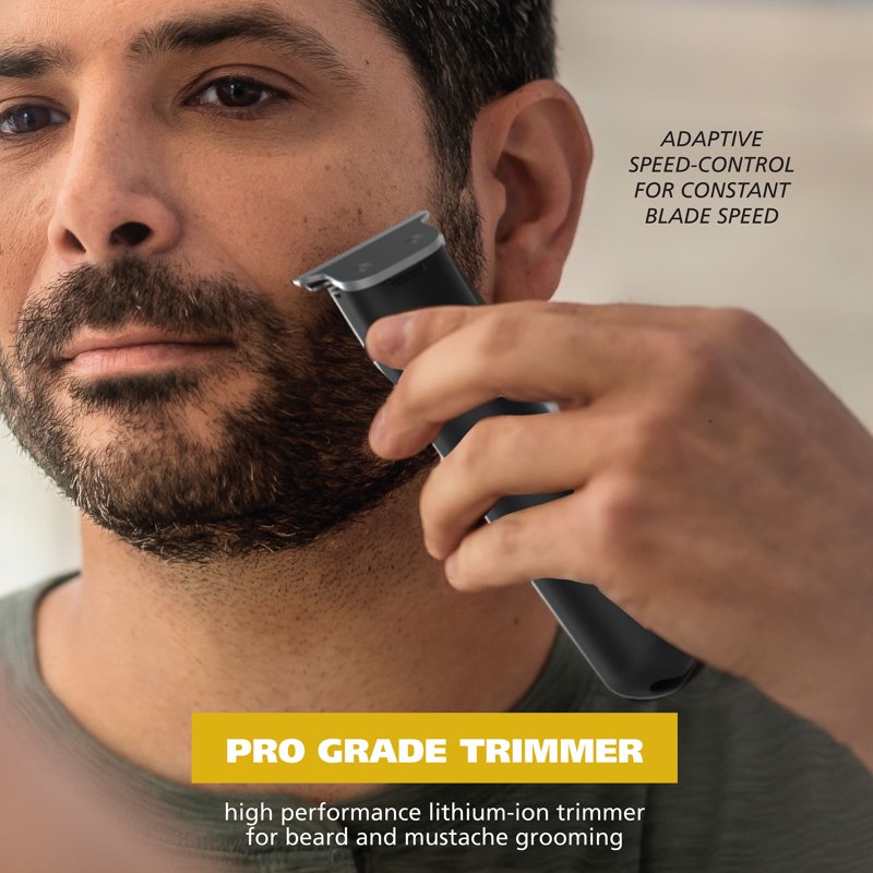 Lithium Beard Trimmer with USB Charging for Men - 19 Lengths