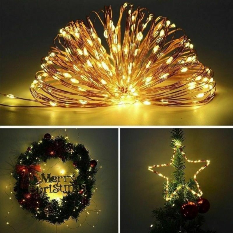 Remote Control Fairy String Lights - Waterproof 16' Warm White LED for Indoor Outdoor Decor
