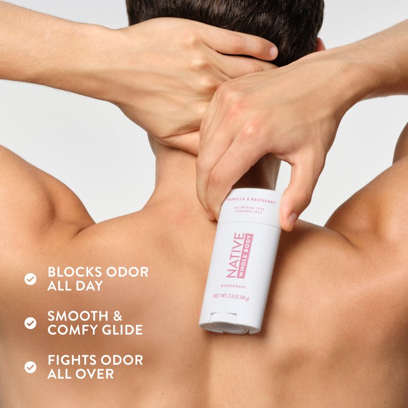Aluminum-Free Whole-Body Deodorant Stick - Vanilla & Raspberry, 2.4 oz