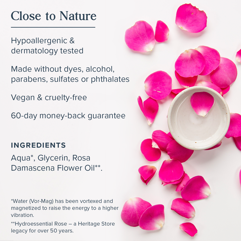 Rosewater & Glycerin Hydrating Facial Mist for Dry Skin, 8oz