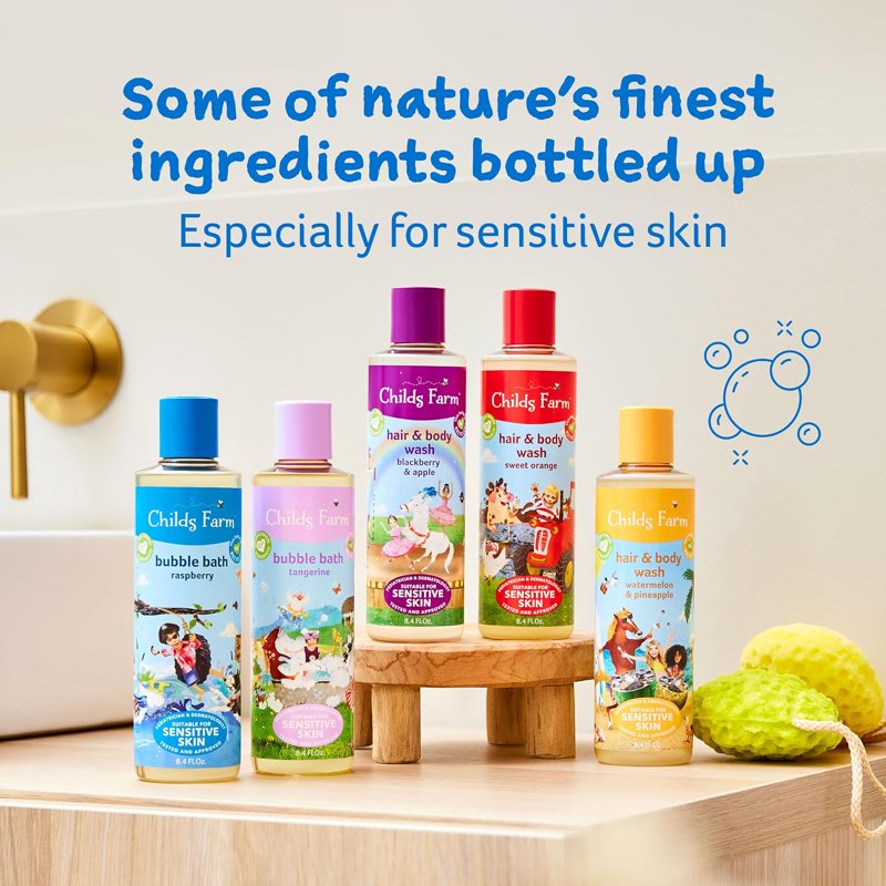 3 in 1 Swim Body Wash, Shampoo & Conditioner - Strawberry & Mint, 8.4 fl oz