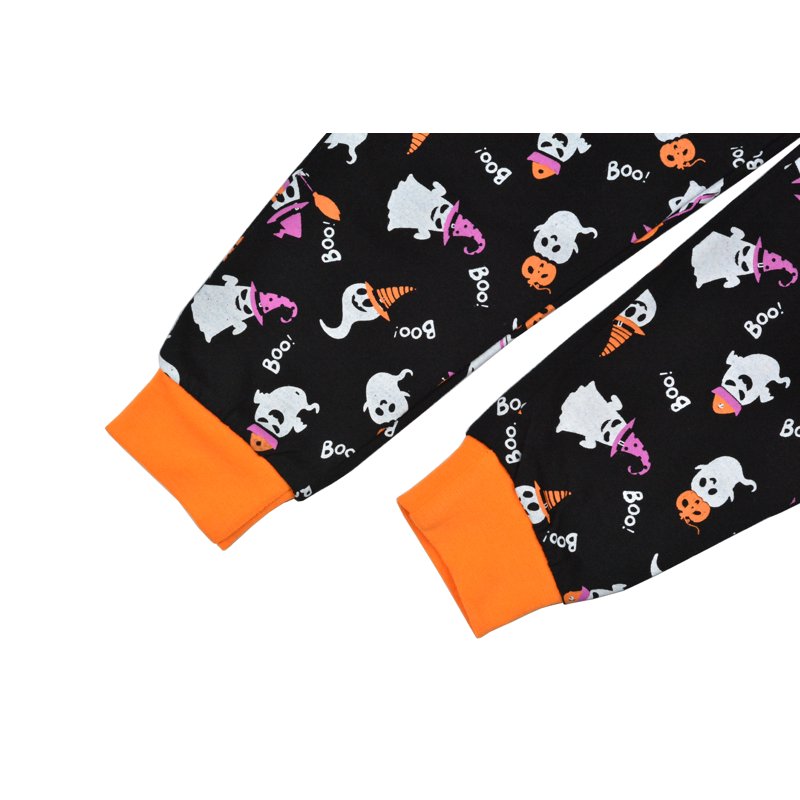 Kids Ghost Print Pajama Set - 2 Pieces Halloween Sleepwear for Boys Girls 6T