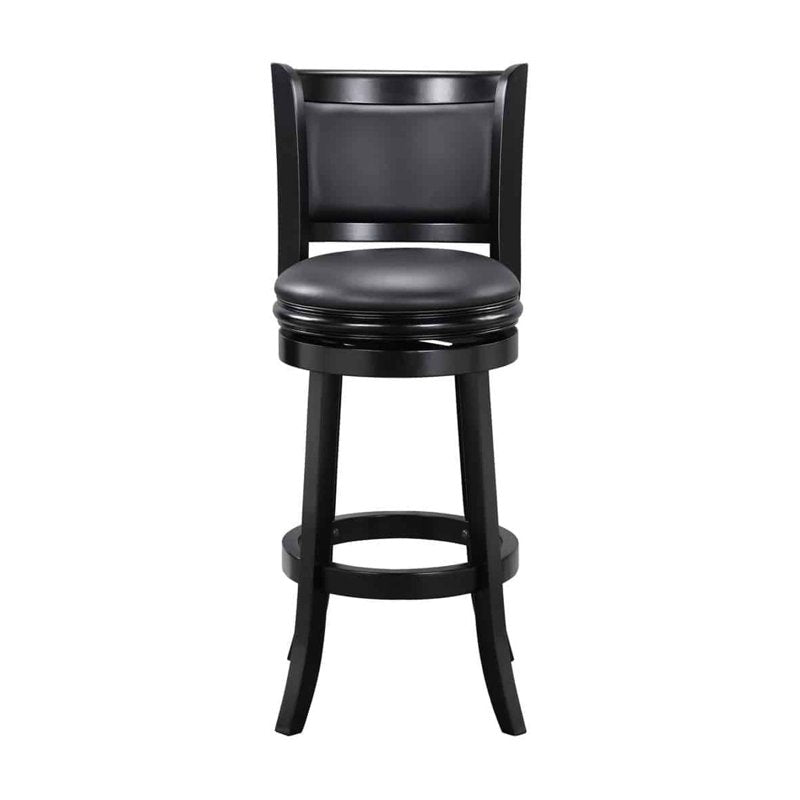 Swivel Bar Stool - Eco-Friendly Rubberwood - Ebony