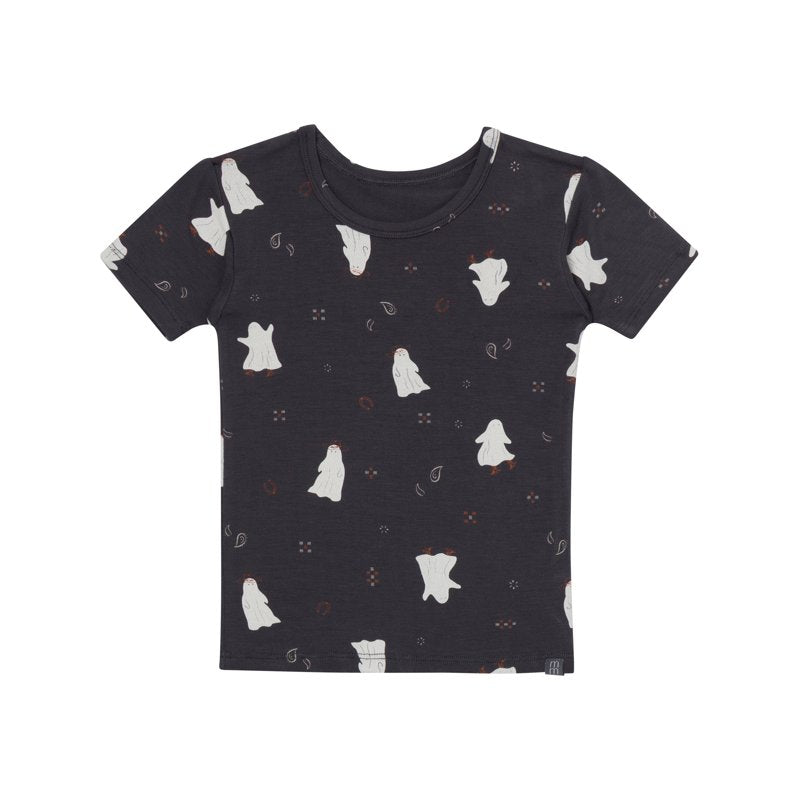 Halloween Pajama Set for Kids - 2-Piece Short Sleeve Sleepwear, Black, 18 Months