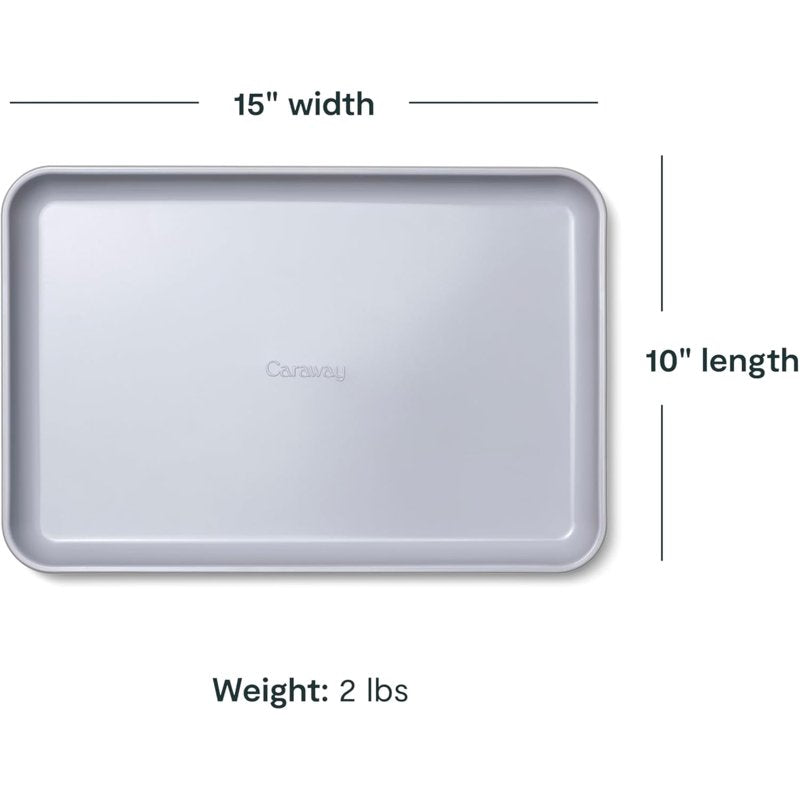 Medium Non-Stick Ceramic Baking Sheet - 15" x 10" - Gray